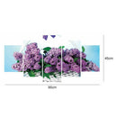 Violet 5D DIY Full Drill Diamond Painting Crafts 5-pictures Combination Kit
