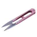 Cross needle Sharp Spring Thrum Yarn Scissors Pink F3T9