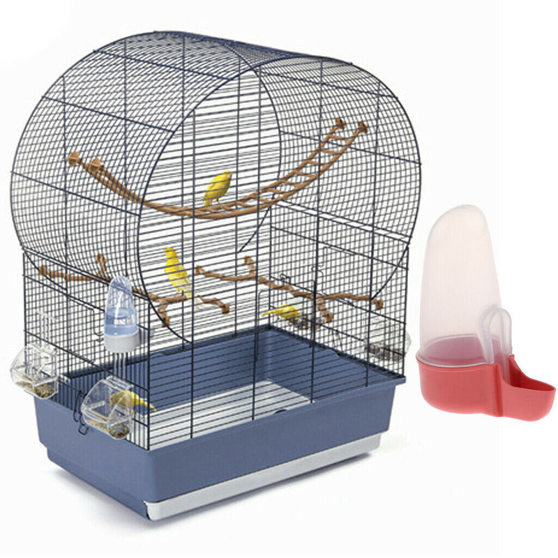 2 Pcs Parrot Feeder Water Drink Container Food Dispenser Cage Hanging Water