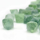 Natural Stone Blue Fluorite Crystal Rock Octahedron Quartz Specimen Decoration