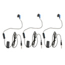 3pcs 3.5mm Jack Single Earphone with Mic Headset for Sony PS4 Controller