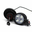 2x DC12-80V Motorcycle E-Bike Front 4 LED Headlight High Power Fog Light Lamp