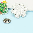 8pcs Christmas Brooch Pins for Women, Multi-Colored Ally Crystal Enamel Jewelry