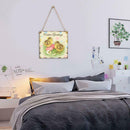 Cute Easter Chicken Wood Hanging Plaque Home Wall Festival Pendant Decor