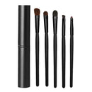 5pcs Eye Makeup Brushes Set Eyeshadow Eyeliner Tools with Round Tube Pink A
