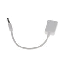 3.5mm Male AUX Audio Plug to USB Female Converter Cable Cord Car MP3