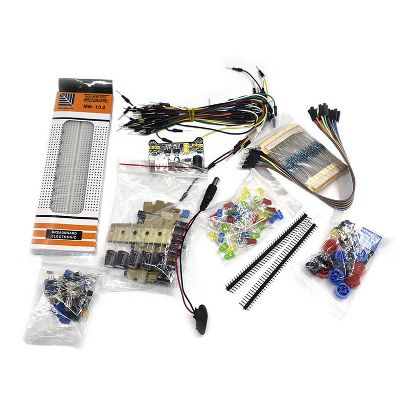 DIY Electronics Basic Kit 830 Breadboard Resistors Buzzer Component for R3