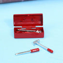 6pcs/Set Hammer Wrench Tools Box RC Crawler Car Simulation Accessories(Red)
