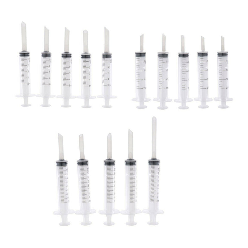 30x Parrot Feeding  Feeder Water Milk Feeder For Baby Birds 5ml 10ml 20ml