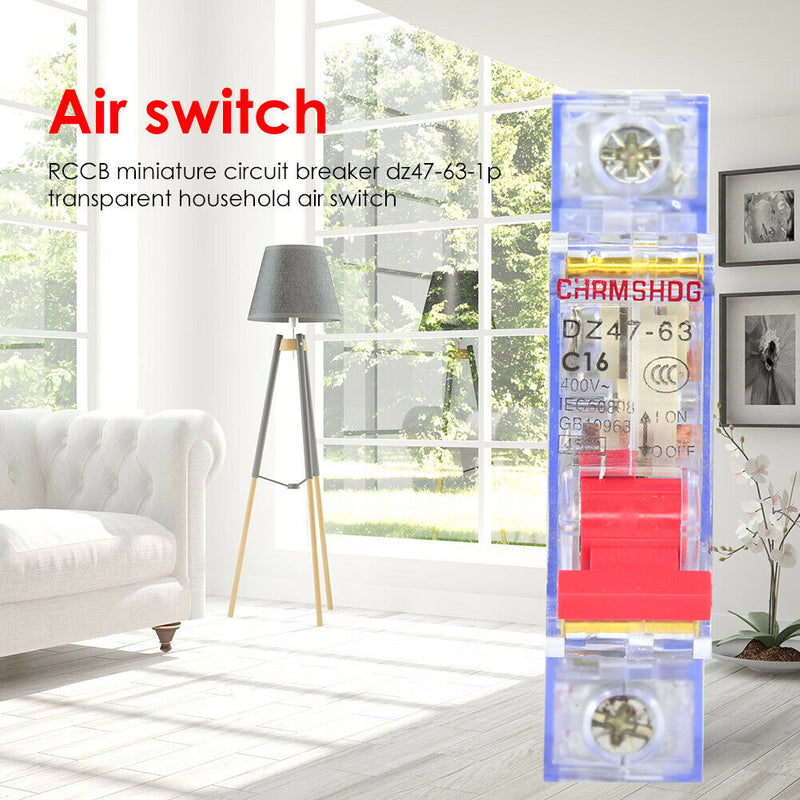 DZ47-63-1P Residual Current Circuit Breaker Rail Mounted Air Switch (16A) A