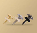 2 Pcs Guitar Strap Buttons Strap Locks Straplocks Mushrooms Heads Chrome RSP TO