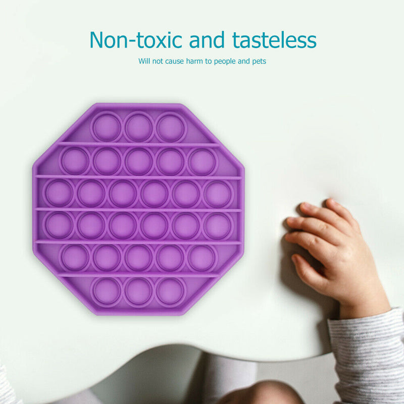 Autism Push Bubble Sensory Toys Relief Stress Squeeze Toys (Purple)