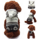 Small Puppy Dog Snow Jumpsuit Snowlake Jacket Hooded Hoodie Warm Clothes M