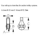 Marine Grade Stainless Steel Pulley With Nylon Sheave