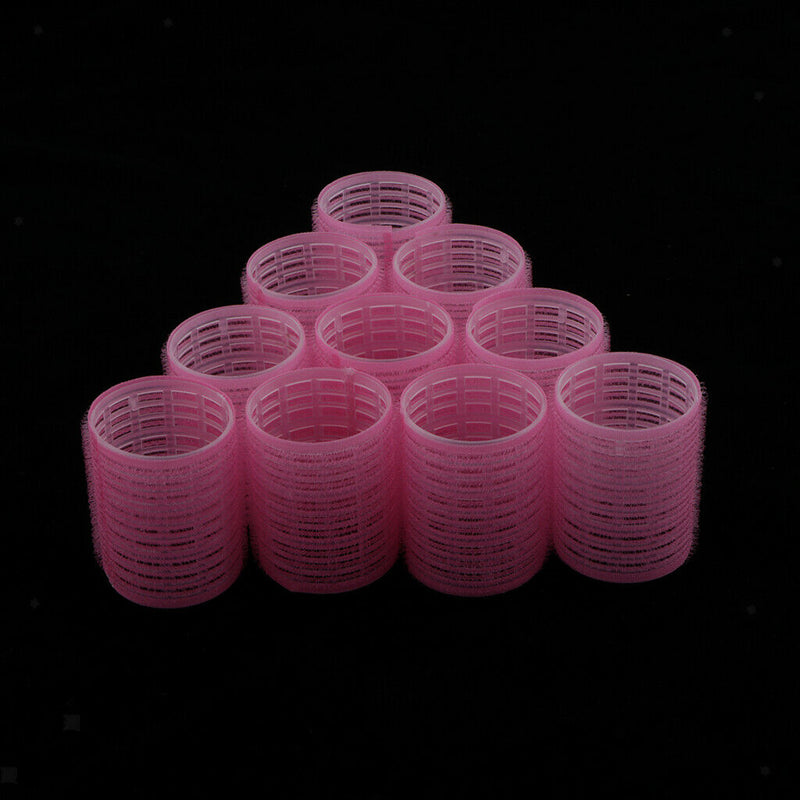 20 Pieces Plastic Salon DIY Women Self Grip Hair Rollers Waves Bangs Sticky