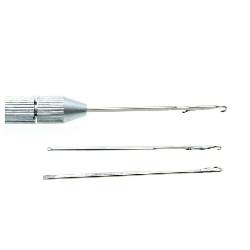 Ventilating Wire Pulling Hook Loop Threader Needles Kit for Making Lace Wig Hair