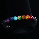 Men Women Natural Stone Buddha Prayer Bracelet Elastic Beaded Wristband