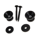 Pair GUITAR STRAP BUTTONS Lock END PINS W Screws & Pads