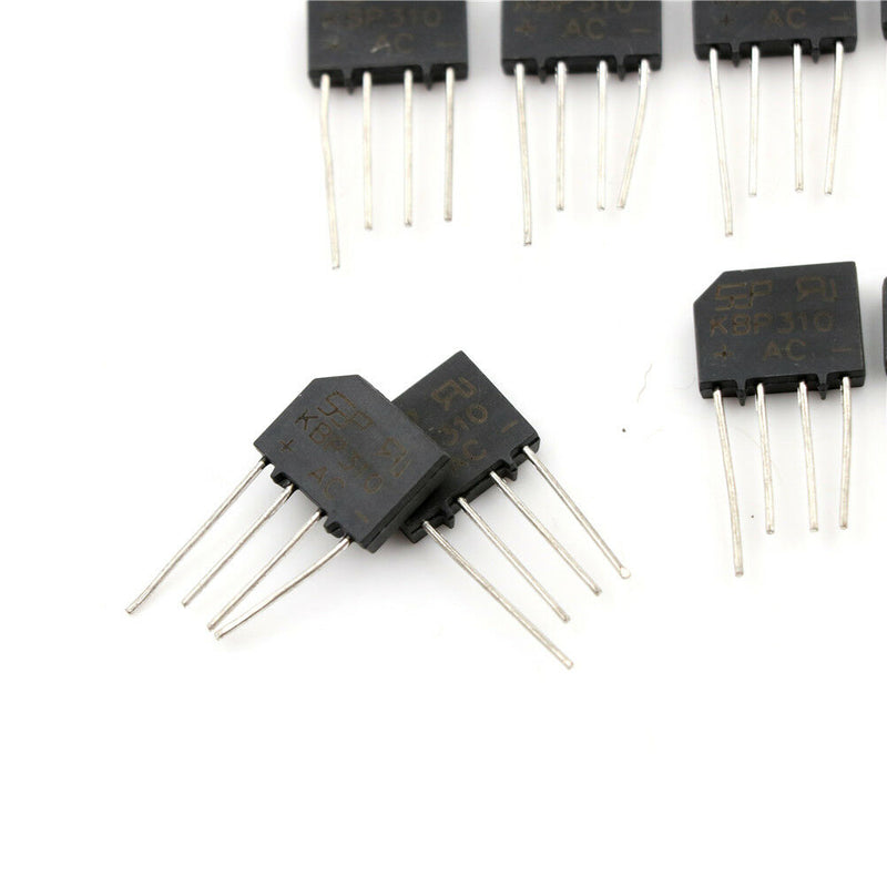 10Pcs 3A 1000V KBP310 Replace RS310 SEP Bridge Rectifier A Nw
