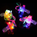 Light Up Pacifier LED Colorful lights Rave Party Glow Whistle Glow Lanyard M3N2