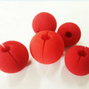 50pcs Red Halloween Sponge Clown Nose Sponge Ball For Masquerade