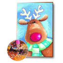 Christmas Sheep Diamond Painting 5D DIY Full Round Drill Wall Arts (B2482)