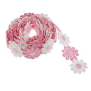 25mm Mixed Daisy DIY Appligue,Trimmings,Wedding Lace Ribbon 6 Yards