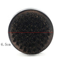 Black boar hair bristle beard mustache brush military hard round wood handle Gw