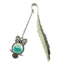 Luminous Night Owl Bookmark Label Read Maker Feather Book Stationery Copper  JR