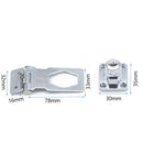 3 Inch Stainless Steel Plating Self Locking Security Hasp Staple 2 Keys LockW6I8
