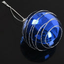 6pcs Christmas Tree Balls Diameter 6cm Striped Color Drawing Decorations Ba