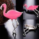 Trendy Enamel Flamingo Brooch Pins Woman Exclusive Badge Metal Jewelry Brooch MO