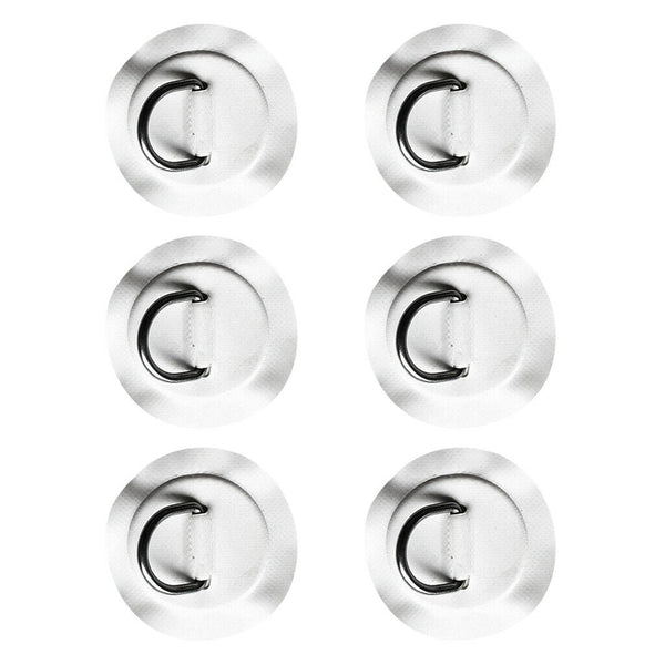 Pack of 6 Strong Kayak D-Ring Attachment Pad Patch for PVC Inflatable Boat Raft