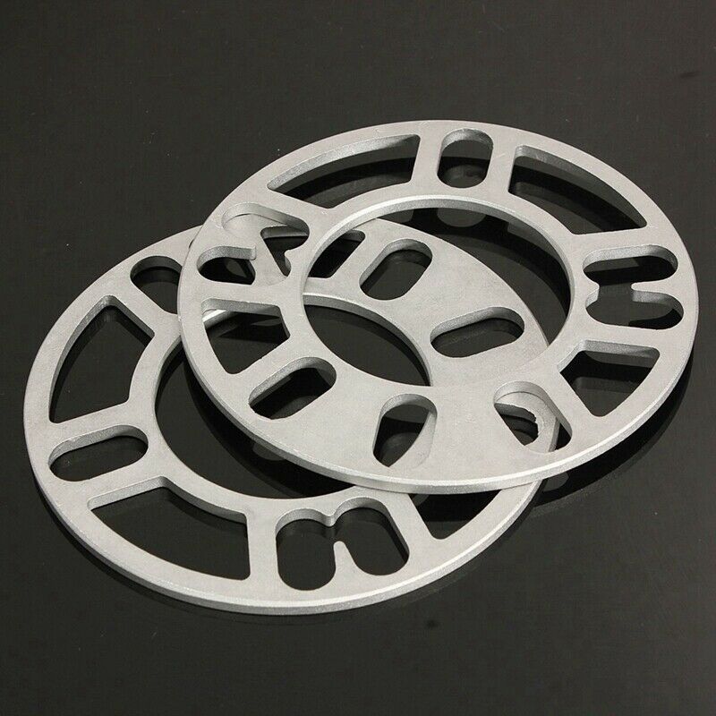 2x Universal 5MM Alloy aluminum Wheel Spacers Adaptor Shims Plate 4/5 Stud
