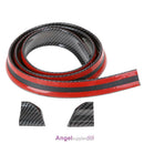 Carbon fiber Rubber Car Rear Spoiler 40mmx1.5m Exterior Rear Spoiler Kit