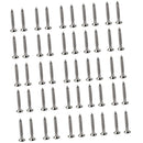 50 Pack Nickel Guitar Bridge Screws Tremolo Bridge Mounting Screws 3.5x25mm
