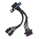 16-pin  OBDII Extension Cable Male To 2x Female Diagnostic Interface Y Splitter