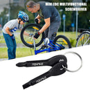 2pcs Metal SLOTTED/PHILLIPS Screwdriver Set Outdoor Multi Tool Key Ring A