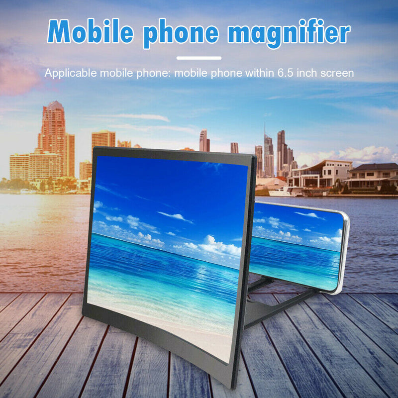 12 inch Curved Mobile Phone Screen Amplifier Rack Movie Video Amplifying Holder