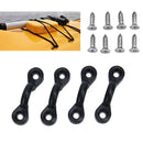 4pcs Bungee Nylon Deck Loop Easy Install C Buckle Set  Kayaks Boat Accessorie-