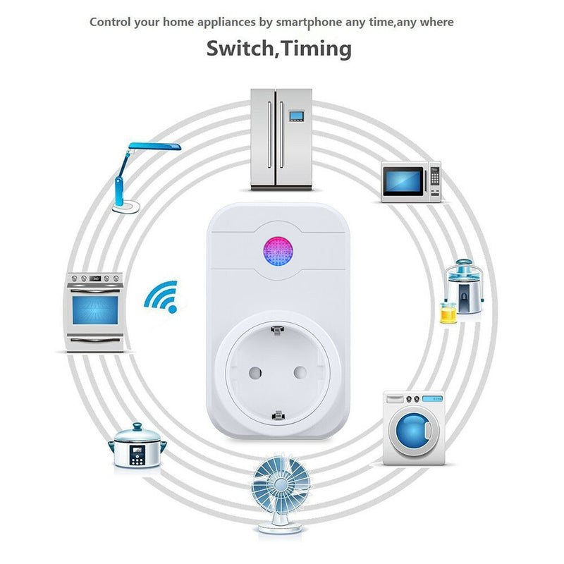 US Smart Power Socket WiFi 2G/3G/4G Remote Control Time Switch For Amazon Alexa