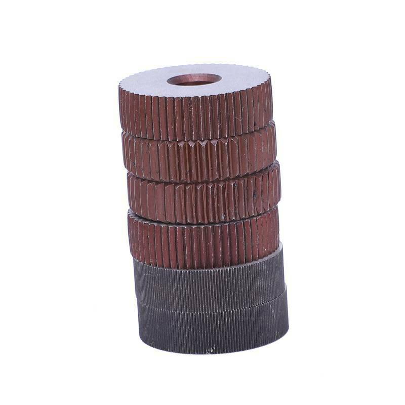 7x Single Wheel Straight Linear Knurling Tool Set 0 5mm 1.5mm 2mm Pitch F5S6