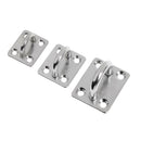 304 Stainless Steel Square Pad Eye Plate Shade Sail Sailboat 5/16"