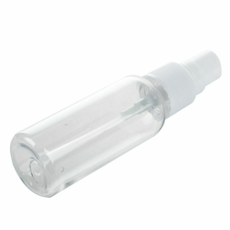 2 Pcs Blue Purple Clear Plastic Make Up Empty Spray Bottle Container C2M2