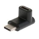 USB C Male to Female Adapter 90Degree Type-C Extension Converter