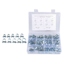 84Pcs Adjustable 7-18 MM Pipes Mini Hose Clamps Clips Set Stainless Steel