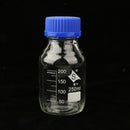 2 Pieces Clear Glass Reagent Sample Bottle Jar Graduated Laboratory 2 Size