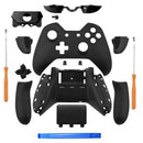 Matte Black Controller Housing Shell Full Set Faceplates Buttons for Xbox O