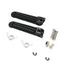 2Pcs Black Front Rear Foot