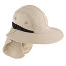 Packable Big Brim Hat Sun Protection Hats Foldable Roll up Sun Cap Khaki 58-60CM